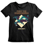 Dětské tričko Minecraft: Ender Dragon (7-8 let) černá bavlna