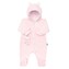 Kojenecký semiškový overal s kapucí New Baby Sweetheart růžový - velikost 74 (6-9m)