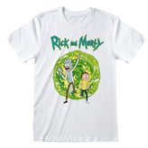 Pánské tričko Rick And Morty: Portal (S) bílé bavlna