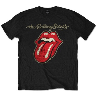 Dětské tričko The Rolling Stones: Plastered Tongue (3-4 let) černé