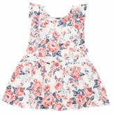 Kojenecké letní bavlněné šatičky New Baby Roses smetanovo-růžové - velikost 74 (6-9m)