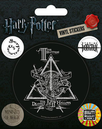 Samolepky Harry Potter: Relikvie smrti (10 x 12,5 cm)