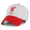Kšiltovka FC Liverpool: Červené logo (univerzální) šedá bavlna