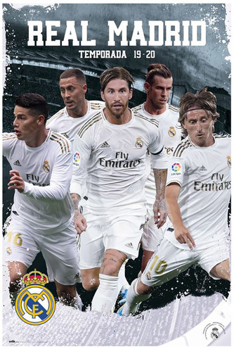 Plakát FC Real Madrid: Team Action 2019/2020 (61 x 91,5 cm)