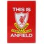 Kovová dekorační cedule na zeď FC Liverpool: This Is Anfield (45 x 30 cm)