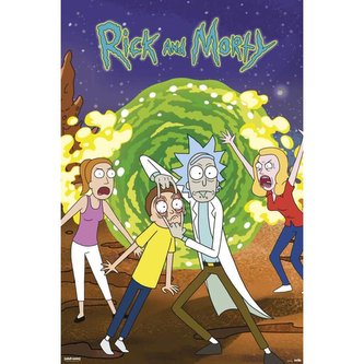 Plakát Rick And Morty: Portal (61 x 91,5 cm) 150 g