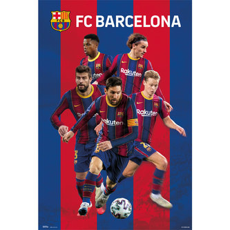 Plakát FC Barcelona: Grupo 2020/2021 (61 x 91,5 cm)