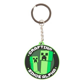 Pryžový přívěsek na klíče Minecraft: Craftsta (průměr 4,5 cm)