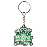 Pryžový přívěsek na klíče Minecraft: Creeper (rozměr 4 x 4 cm)