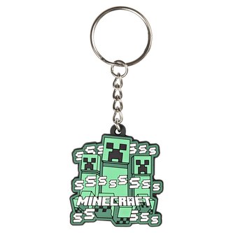 Pryžový přívěsek na klíče Minecraft: Creeper (rozměr 4 x 4 cm)