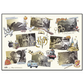 Podložka na stůl Harry Potter: Grafická koláž (49,5 cm x 34,5 cm)