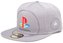 Čepice snapback - kšiltovka Playstation: Logo (nastavitelná) šedá