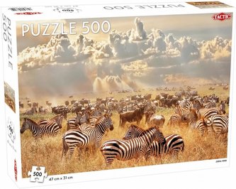 Puzzle 500 Animals: Zebra Herd