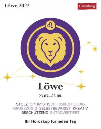Sternzeichenkalender Löwe 2022