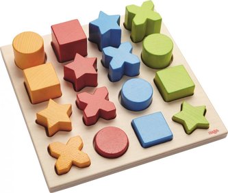 Haba Dřevěná skládačka a vkládačka Barvy a Tvary od 2 let