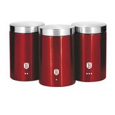 Dóza Berlingerhaus na potraviny sada 3 ks Burgundy Metallic Line