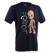 Pánské tričko Guardians Of The Galaxy 2|Strážci Galaxie 2: I Am Groot Scribbles (S) černé