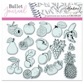 Aladine Diářová razítka Bullet journal - Ovoce