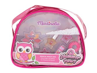 Martinelia Shimmer Paws oční stíny 2,8 g + lesk na rty 2 g + rtěnka 1,8 g + lak na nehty 2 x 3 ml + gumička do vlasů + kosmetická taštička
