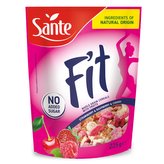 Fit Snídaňové cereálie - Sante - strawberry &amp; raspberry &amp; cherry - 225 g