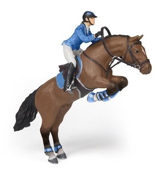 Kôň skákajúci s amazonkou