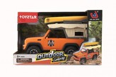 Auto terénne Camping plast 22cm na zotrvačník na batérie so svetlom so zvukom v krabici 28x18x12cm