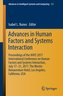 Advances in Human Factors and System Interactions