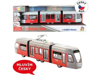 Tramvaj na setrvačník, se světlem a zvuky