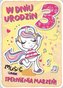 Karnet Urodziny 3 GM-686