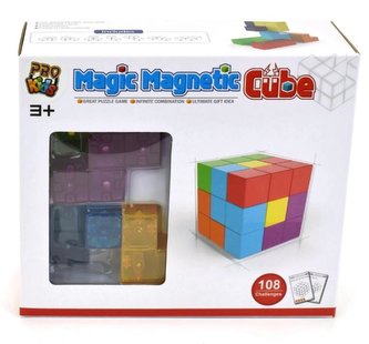 Klocki magnetyczne Kostka 54 elementy