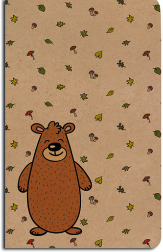 Notes linajkový Medveď A5