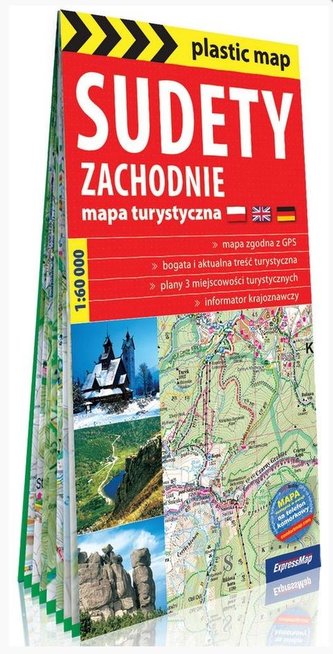 Plastic map Sudety Zachodnie 1:60 000 (folia) Plastic map Sudety Zachodnie 1:60 000 (folia)