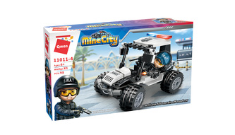 Qman Mine City Police 11011-4 Policajný džíp