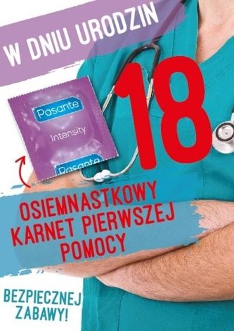 Karnet Urodziny Osiemnastka Gift-M-102