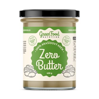 GreenFood nutrition - Zero butter 100% arašídový krém 400g