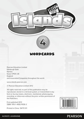 Islands Level 4 Word Cards for Pack