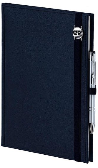 Kalendarz 2022 A4 Dzienny Cross z gumką granat