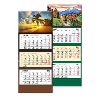 Kalendarz 2022 trójdzielny SB6 MIX SAPT