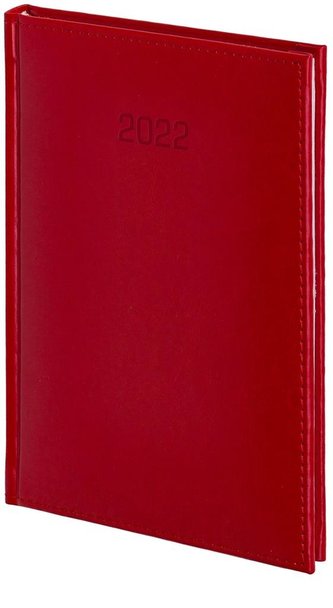 Kalendarz 2022 B5 Tygodniowy Vivella czerwony
