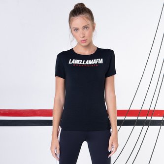 Dámské tričko Preto Essentials Black - LABELLAMAFIA - Velikost L