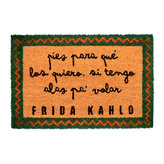 Rohožka Frida Kahlo: Text (60 x 40 cm) hnědá