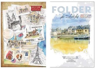 Papier artystyczny A3/8 arkuszy + teczka FRESH