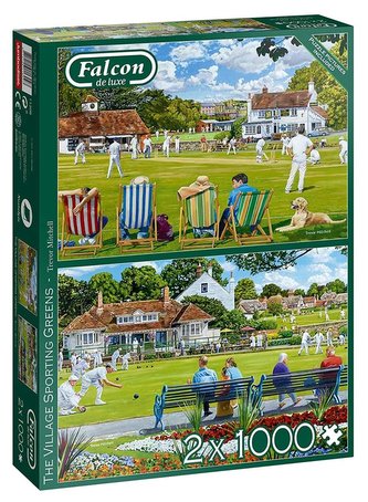 Puzzle 2x1000 Falcon Krykiet & Boule G3