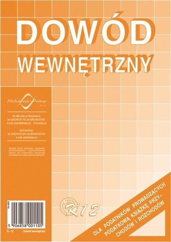 Dowód wewnętrzny K12