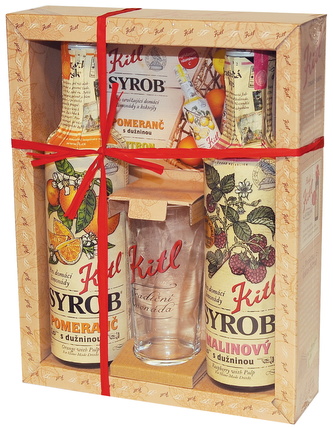 Kitl Kitl kazeta se skleničkou (Malina,Pomeranč) 2x500 ml