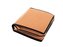 Kožený obal na knihu se zipem - kůže ořechová