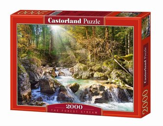 Puzzle 2000 Strumyk w lesie  CASTOR