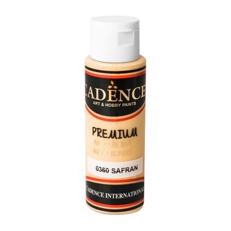 Cadence Premium akrylová barva 70 ml - šafránová žlutá