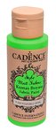 Cadence Klasická textilní barva Style Matt Fabric 50 ml - zářivá zelená, flourescent green