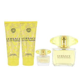 Versace Yellow Diamond EDT 90 ml + EDT MINI 5 ml + SG 100 ml + BL 100 ml W